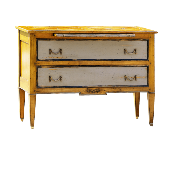 wooden chest of drawers with retro style countertop