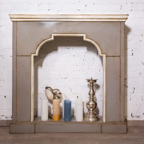 False fireplace in antique style made of wood to order